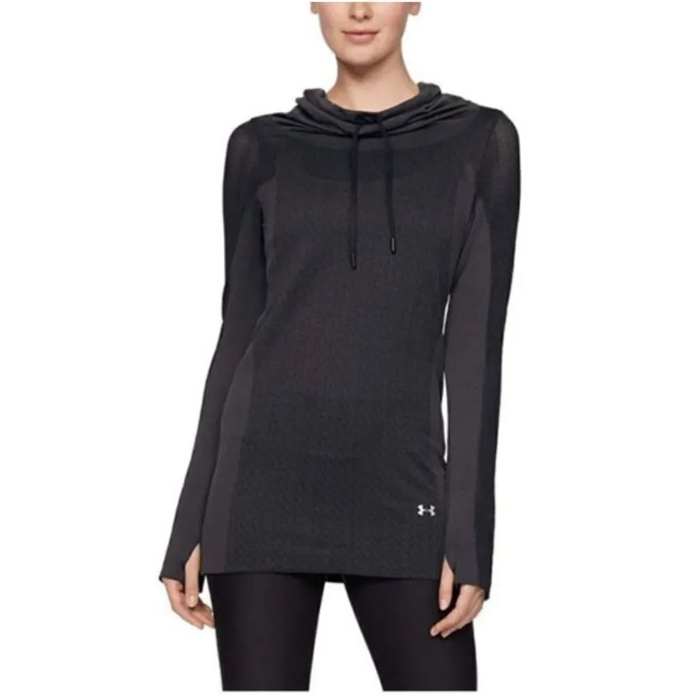 UNDER ARMOUR THREADBORNE SEAMLESS LAYER VANISH LONG SLEEVE THUMBHOLES SIZEāM